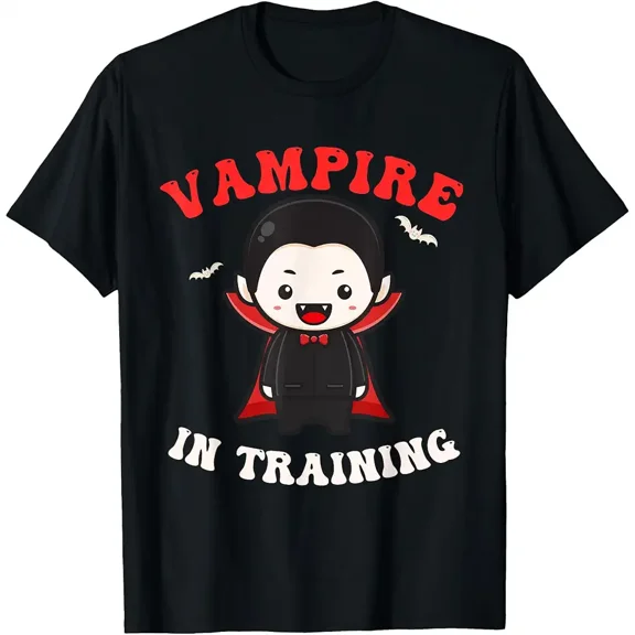 Cute Vampire in Training Halloween Apparel for Kids Boy Girl T-Shirt
