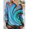 thumbnail image 4 of Sudadera con capucha con pintura al óleo para mujer, sudadera con capucha de moda Y2k, ropa de cuello redondo, jerséis de lujo, sudaderas con capucha de arcoíris, abrigos para niña, primavera, 4 of 5