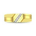 thumbnail image 2 of 10K Yellow Gold 1/10 Ct.Tw. Diamond Mens Band, 2 of 3