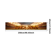 Football Themed Illuminated Touchdown Banner Party Backdrop Decorations for Sports Events Tailgating Parties Football Watch Parties Stadium Celebrations