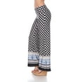 thumbnail image 2 of White Mark Women's Border Print Palazzo Pants, 2 of 4