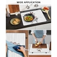 thumbnail image 5 of Large Induction Cooktop Protector Mat Farmhouse Wooden Grain Stove Top Covers for Electric Stove, Modern Country Cow Pig Chicken Decorative Stove Burner Cover Mats, Glass Top Stove Cover, 5 of 7