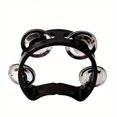 thumbnail image 1 of QJUHUNG Youngsters‘ Handheld Tambourine - Durable ABS Plastic  4-Bell Percussion Instrument for Parties  Performances & Music Education, 1 of 7