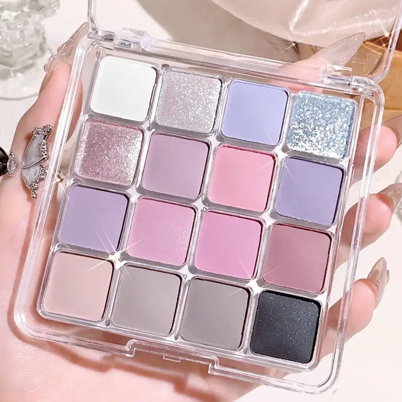 Xiao Hua 16 Color Eye Shadow Palette, Universal Eye Shadow Tray For All Skin Tones, Daily Makeup And Any Occasion, 1 Piece, Style 1