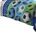 thumbnail image 4 of Benjara BM225199 Comforter Set with Soccer Theme, Multi Color - Twin Size - 3 Piece, 4 of 5