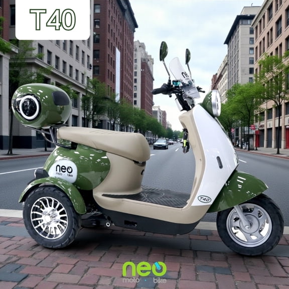 Trimoto eléctrica T40 Neo Moto Bike, 40km/h, 1000w