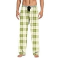 thumbnail image 2 of qolati Plaid Pajama Pants Men Soft Mens Pajama Bottoms Sleepwear Unisex Women Drawstring Sleep Lounge Pjs Pants with PocketsMulticolorS, 2 of 9