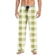 thumbnail image 2 of Pantalones de pijama largos para hombre, informales, con estampado a cuadros, holgados, deportivos, elásticos, rectos, vintage, con bolsillos, 2 of 9