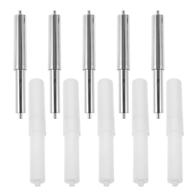 LABSERRON 10Pcs Adjustable Spring Rod Toilet Paper Holder Roller with Smooth Rotation Multi Color