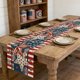 thumbnail image 4 of CaiYueKe Independence Day Table Runner Red Patriotic 13x72 Inch , Linen 4th of July Table Decoration ,Red White and Blue Patriotic Table Runners for Holiday Decor Dinging ,Party ,Kitchen, 4 of 7