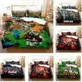 thumbnail image 4 of Minecraft Sheet Set, Duvet Cover, 3D Printed Themed Room Decor Sheet And Duvet Cover Set Of Three, 4 of 4