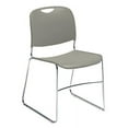thumbnail image 1 of NATIONAL PUBLIC SEATING Chaise Empilable - Gris - Lot de 1, 1 of 5