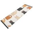 thumbnail image 2 of Sitting Cats Bedside Runner Rug 2'x 6' Non Slip Carpet Floor Mat Area Rug, 2 of 8