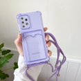 thumbnail image 1 of Funda tipo billetera a prueba de golpes para Samsung Galaxy, cubierta transparente con cordón, S23, S22, S21, Ultra, S20 FE, Note 10, 20 Plus, A12, A13, A32, A52, A72 Fivean unisex, 1 of 2