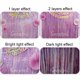 thumbnail image 4 of Paquete de 3 para bodas, compromisos, despedidas de soltera y fiestas: agregue una decoración glamorosa con cortinas de oropel de metal rosa brillante, 4 of 7