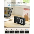 thumbnail image 3 of Loud Alarm Clock for Heavy Sleepers with 3-Level Vibration, Dual Alarm, USB Charger, Large Numbers, 3 of 6