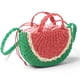 thumbnail image 1 of Bolso de mano de paja con forma de sandía para mujer, bolso de playa de verano, bolso cruzado con asa superior, bolso de mano hecho a mano, 1 of 5