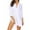 White, variant on XZNGL Long Sleeve Shirt Women Women Sexy Solid Slit Sunscreen Overall Long Sleeve V-Neck with Pocket Tops Blouse Bathing Suit Tops for Women Long Sleeve Dress Women