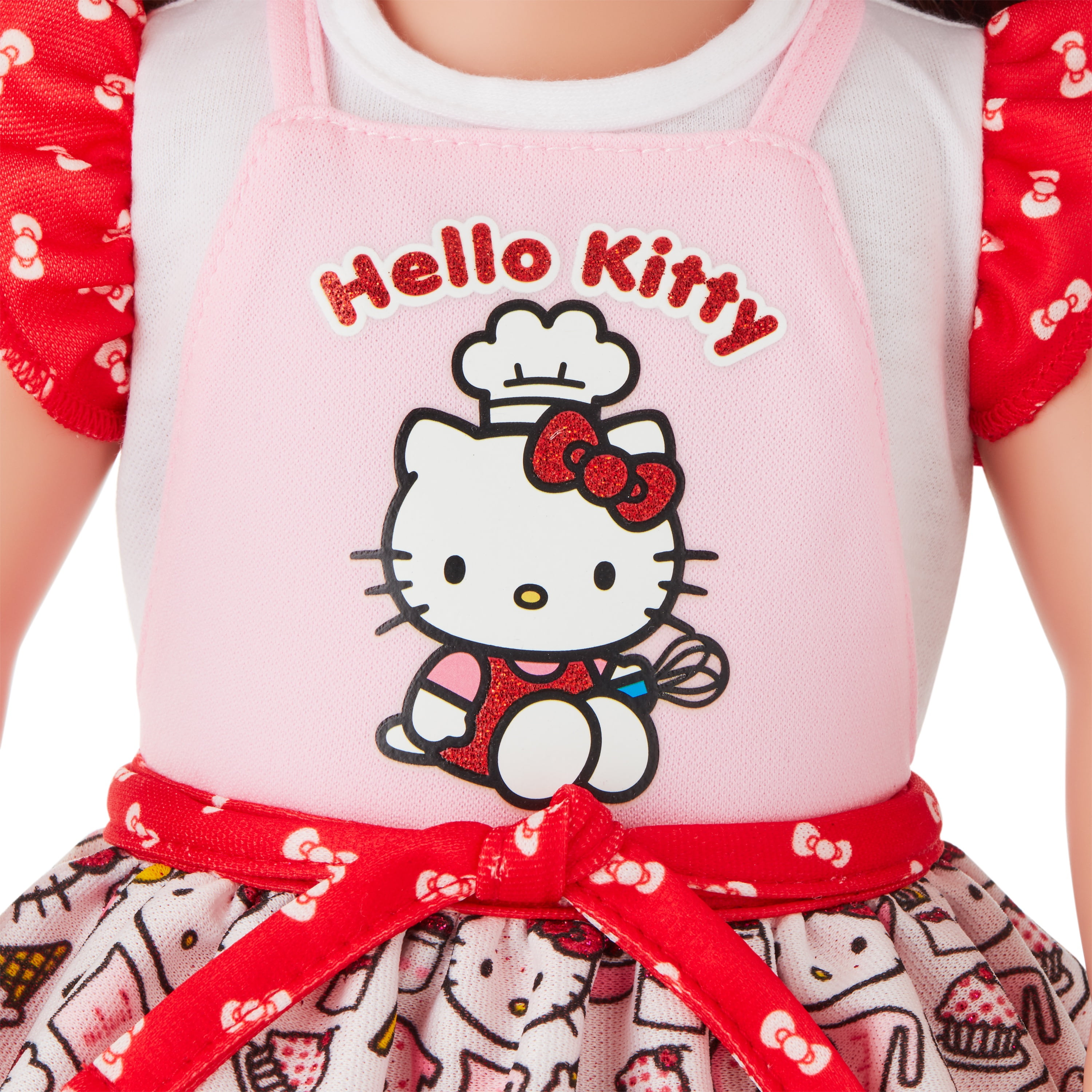 My Life As Poseable Hello Kitty Baker 18inch Doll, Brunette Hair, Brown Eyes