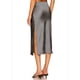 thumbnail image 4 of Falda para Mujer, de Satén de Seda, Elástica, de Cintura Alta, Estilo Informal, de Guepardo. Gris XL, 4 of 7