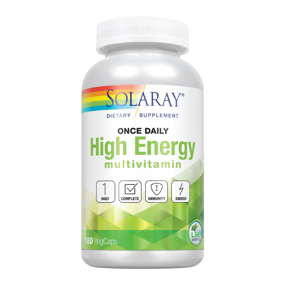 Solaray Once Daily High Energy Multivitamin Supports Immunity