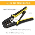 thumbnail image 3 of 45 crimping tool set, suitable for 556 modular plug connectors, -11, 6/-12, 8/-45 network crimping tools, modular 45 crimping wire stripper, cutting, crimping, multi-functional一体, 3 of 4