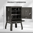 thumbnail image 4 of Ktaxon BBQ Grill Vertical BBQ Smoker Multi-Layer Outdoor Charcoal Grill for Outdoor Barbecue Event,Patio,31in, 4 of 10
