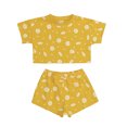 thumbnail image 1 of goowrom Kids Daisy Print Round Neck Short Sleeve Pullover+ Short Pants, 1 of 8