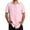 Pink, variant on Mens Golf Shirts Fashion Beach Seaside Classic Short Sleeved Bowling Button Closure Mens Work Clothing,Beige,L