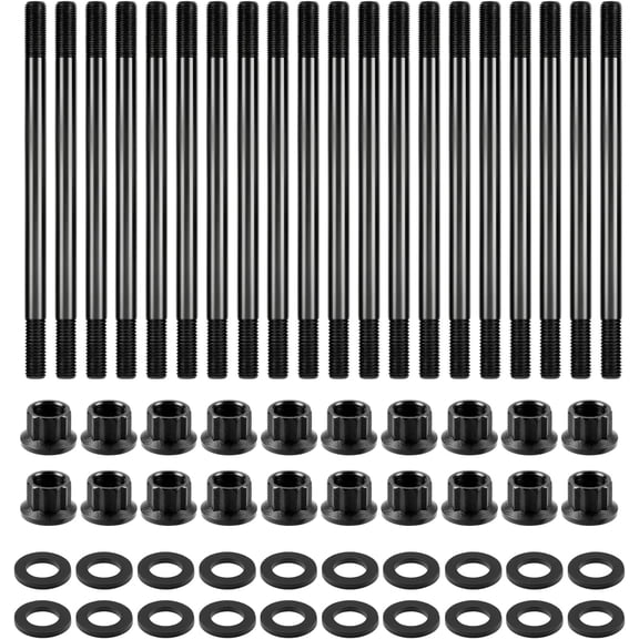 6.0L Powerstroke Head Stud Kit for 2003-2007 Ford F250 F350 F450 F550 - Complete Replacement Kit with Studs & Nuts