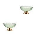 thumbnail image 3 of Inteprter Dessert Serving Bowl Tray Snacks Fruit Basket Bowl for Breads Snacks Home Verde 2piezas, 3 of 4