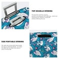 thumbnail image 5 of Lsque Swan On The Pond Printed Luggage Cover, Travel Luggage Protector,Scratch and Dirt Resistant, Fits 18-32 Inch Luggage - Small, 5 of 9