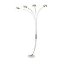 thumbnail image 1 of HomeRoots 431817 Four Light Curved Silver Floor Lamp, 1 of 1
