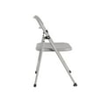 Your Zone Juvenile Resin Folding Chair in Gray for Children 2 Years