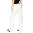 thumbnail image 6 of Cali1850 Women's Comfortable Relaxed Fit Carpenter Pants with Side Pockets, Zipper Pockets, Utility Loop, 6 of 8
