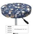 thumbnail image 2 of Uemuo Forest Elk Pattern Round Bar Stool Seat Covers Washable Stool Cushion Slipcover Elastic Bar Chair Covers-12 inch, 2 of 7