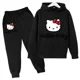 thumbnail image 2 of Conjunto de sudadera y pantalones para niño y niña, primavera y otoño, sudadera holgada, chándal, ropa para niño de 4 a 14 años, 2 of 4