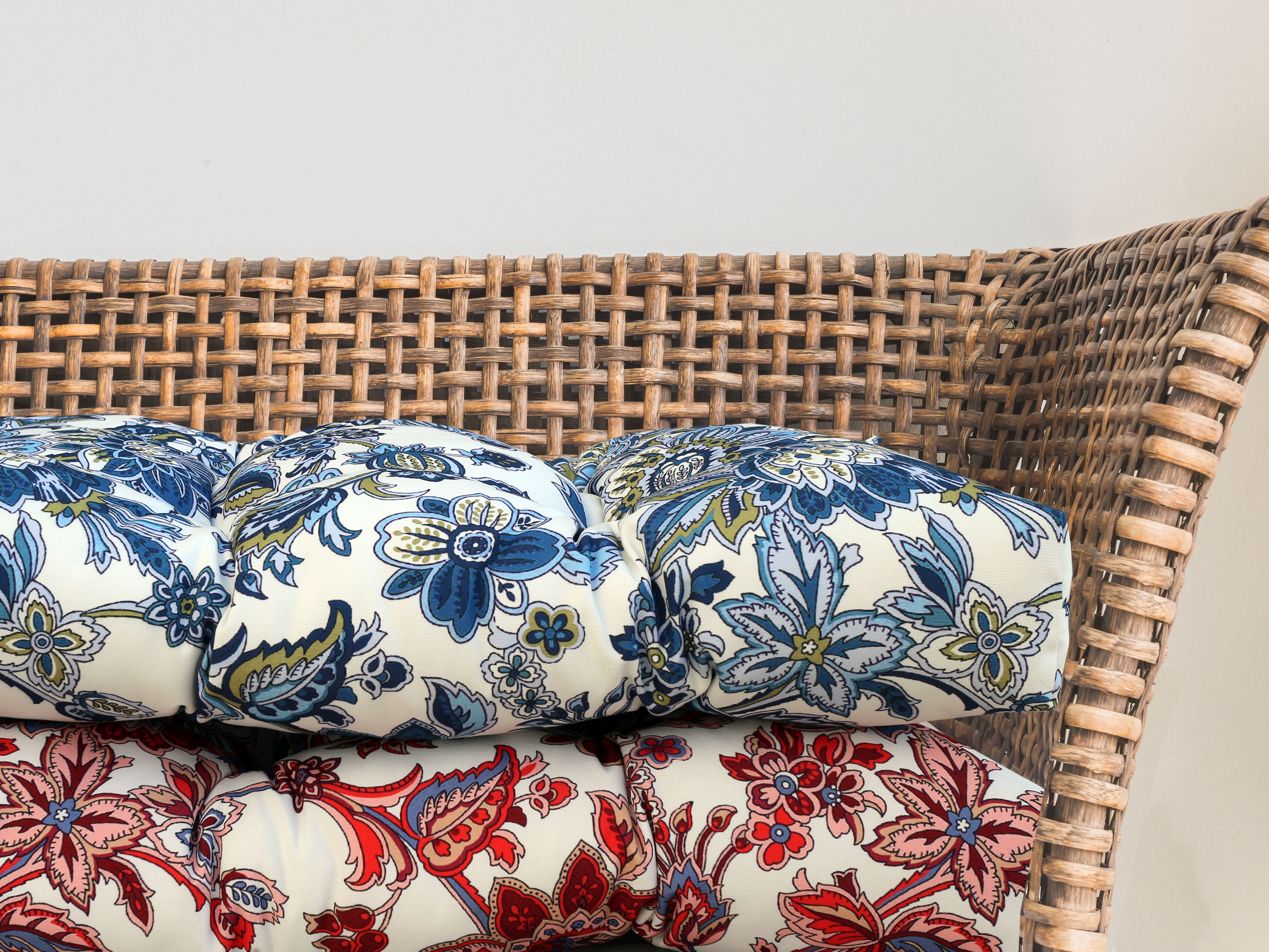 Paisley Red Rectangular Outdoor Throw Pillow