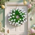 thumbnail image 3 of Spring Wreaths for Front Door with Greenery Summer Wreaths for Front Door Outside Spring & Summer Door Wreath with Ribbon Bow Decorative Outdoor Wreath for Front Door, 3 of 10