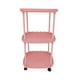 thumbnail image 2 of Mini mesa de noche para apartamento pequeño, carrito rodante de metal, mesita de noche pequeña, diseño plegable, ahorro de espacio, estilo moderno, para dormitorio, ligero, marco resistente,, 2 of 8