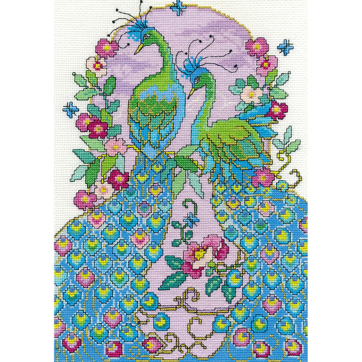 Peacocks Counted Cross Stitch Kit8"X12" 14 Count Walmart Canada