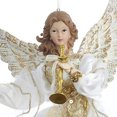 thumbnail image 2 of Kurt Adler 12" Ivory/Gold Flying Angel Ornament, 2 of 3