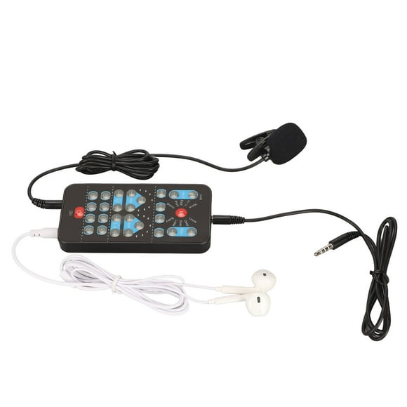 Cambiador de voz portátil Bling Bling ABS multifuncional 8 efectos de sonido color negro