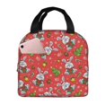 thumbnail image 1 of Easygdp Cute Christmas Bunny Bolsa Térmica Premium - Tela Oxford Impermeable, Gran Capacidad, Bolsillo Frontal, Unisex para Trabajo, Escuela, Actividades al Aire Libre y Picnics, 1 of 8