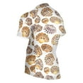 thumbnail image 3 of joogoo Leopard Seashells Pattern Men's Cycling Jerseys Mountain Bike Short Sleeve Tops M, 3 of 7