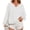 White, variant on Womens Long Sleeved Oversized Sweatshirt Casual V Neck Lace Lantern Cropped Loose Fit Fall Pullover Tops