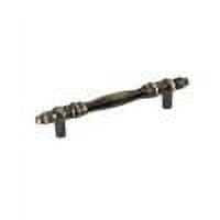 Mainstays 3" (76mm) Center-to-Center Traditional Cabinet Pull, Antique Brass, 6 Pack