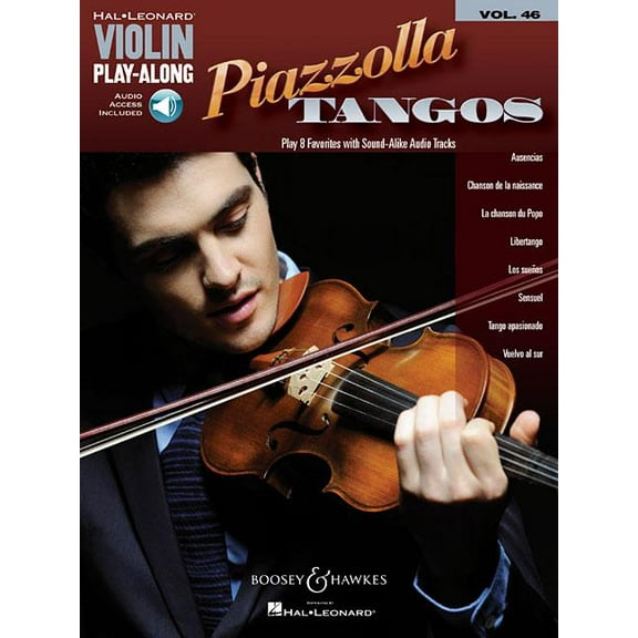 Piazzolla Tangos : Violin Play-Along Volume 46 (Paperback)