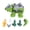 Green, variant on BIMZUC Dinosaur Spraying Toy Sound Light Interactive Electric Walking Dinosaur Toy Green 10.24 inches / 26 cm
