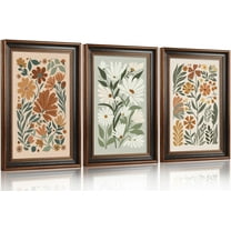 Hieng Large landscape Canvas Wall Art  Set of 3 Vintage Nature Scenery Wall Decor Lake Woodland Art Print for Living Room Bedroom Office